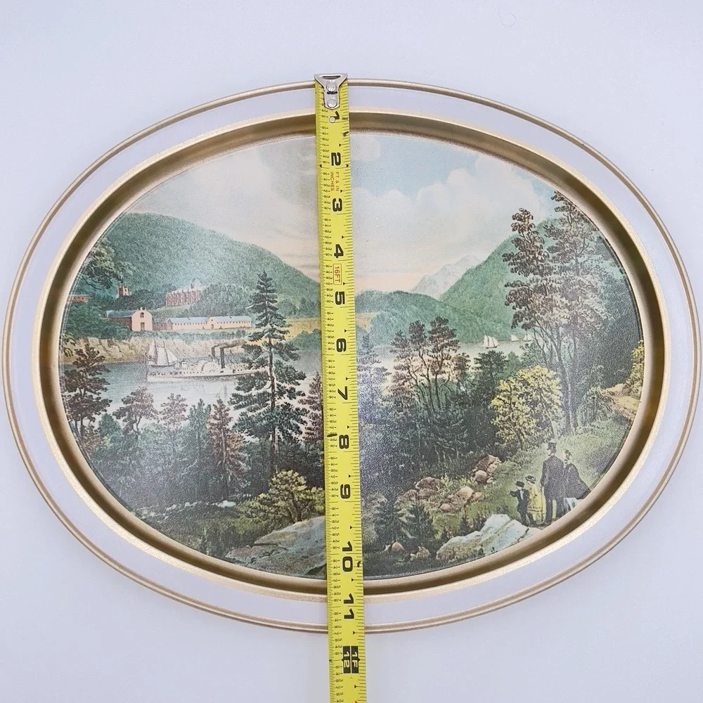 VTG Currier & Ives 1983 Serving Tray U.S. Military Academy West Point Circa 1862